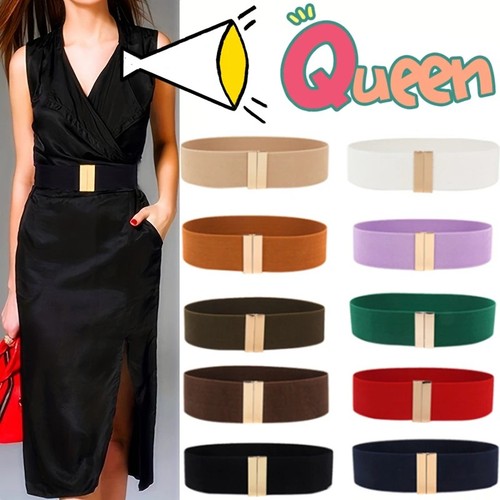 Ladies wide elastic waist belt - ladies,