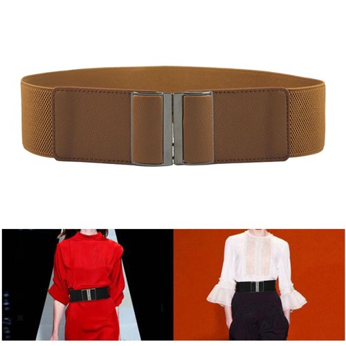 Women wide elastic waist belt - women,