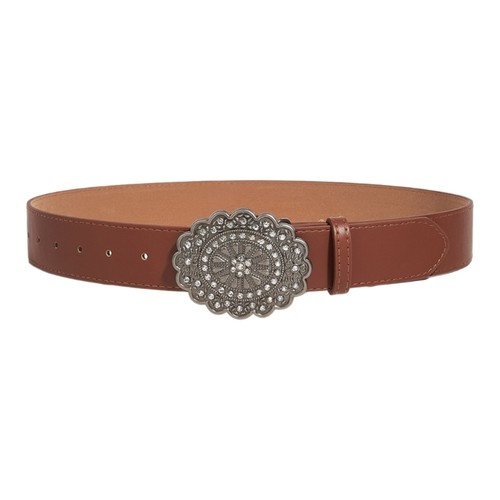Relief flower buckle - relief, waist